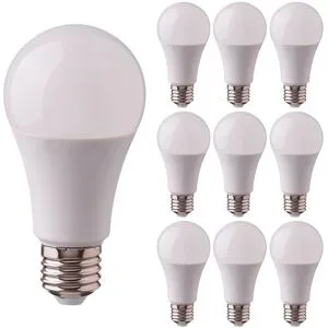 V-TAC 10x E27 LED-Glühbirne - 8,5W 806lm - 3000K warmweiß - Ersetzt 60 Watt - E27 Sockel - A60 Glühbirne - Große Fassung