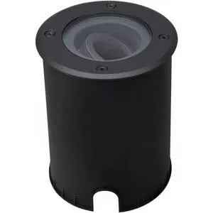 HOFTRONIC Lilly dimmbarer LED Bodeneinbaustrahler - Schwenkbar - Befahrbar - Rund - Edelstahl - exkl. GU10 Leuchtmittel - IP67 wasserdicht - 3 Jahre Garantie - Schwarz - Auffahrt - Gartenbeleuchtung