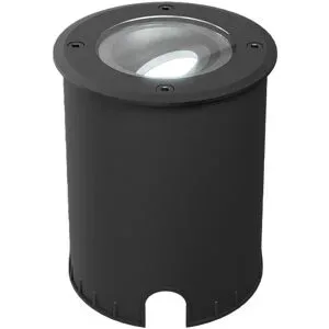 HOFTRONIC Lilly dimmbarer LED Bodeneinbaustrahler - Schwenkbar - Befahrbar - Rund - 6500K tageslichtweiß - IP67 wasserdicht - 3 Jahre Garantie - Schwarz