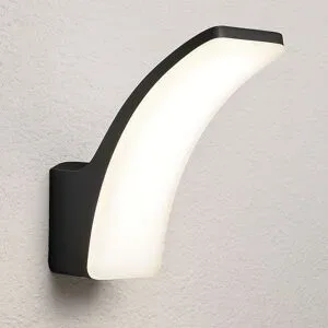 HOFTRONIC Jargo LED-Wandleuchte Schwarz Modern - CCT-Lichtfarbe einstellbar - 11 Watt 980 Lumen - IP44 wasserdicht - Außenlampe