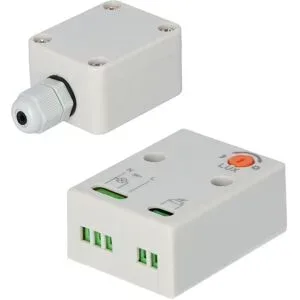 HOFTRONIC Dämmerungsschalter - 3-100 Lux - Einstellbar - IP65 wasserdicht für außen - Tageslichtsensor
