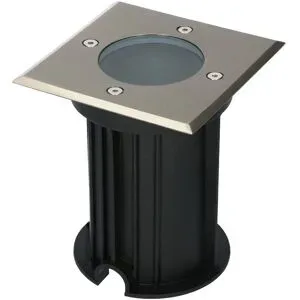 HOFTRONIC Ramsay LED Bodeneinbaustrahler außen - Dimmbar - Eckig - GU10 Fassung - Bodenstrahler - Edelstahl - IP67 - Excl. Leuchtmittel