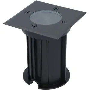 HOFTRONIC Ramsay LED Bodeneinbaustrahler außen - Eckig - Dimmbar - GU10 Fassung - Bodenstrahler - Schwarz - IP67 wasserdicht - Excl. Leuchtmittel