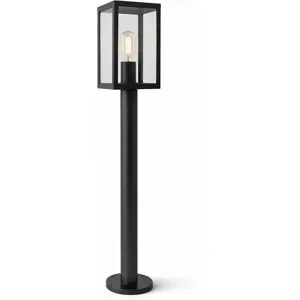HOFTRONIC Casey LED Wegeleuchte 100cm - Dimmbar - E27 Fassung - IP44 wasserdicht - Schwarz - LED Sockellampe für Wegbeleuchtung - Wegeleuchte