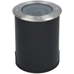 HOFTRONIC Lilly LED Bodeneinbaustrahler außen - Dimmbar - Schwenkbar - GU10 Fassung - Rund - IK10 - Bodenstrahler - Auffahrt - Edelstahl - IP67 wasserdicht - Auffahrt