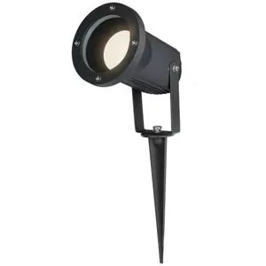 HOFTRONIC LED Gartenstrahler mit Erdspieß - Dimmbar - Schwenkbar - 4000K neutralweiß - 4W 345lm - IP65 - Wasserdicht - Schwarz - Gartenstrahler - Gartenbeleuchtung - Wegbeleuchtung