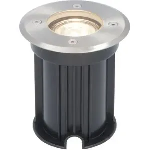 V-TAC LED Bodeneinbaustrahler außen - Dimmbar - GU10 Fassung - 4000K neutralweiß - 4W 345lm - Rund - Bodenstrahler - Auffahrt - Edelstahl - IP64 Wasserdicht