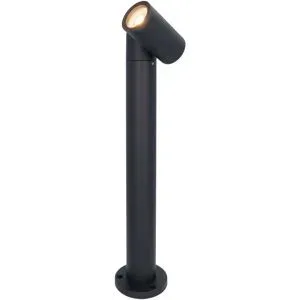 HOFTRONIC Amy LED Sockellampe - 45cm - 4W 345lm - Schwenkbar - IP65 Wasserdicht - 2700K warmweiß - Außenlampe - Wegeleuchte - Schwarz