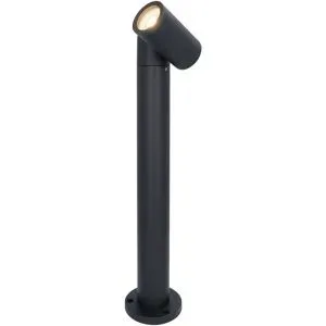 HOFTRONIC Amy LED Sockellampe - 45cm - 4W 345lm - Schwenkbar - IP64 Wasserdicht - 4000K neutralweiß - Außenlampe - Wegeleuchte - Schwarz