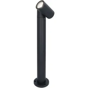 HOFTRONIC Amy LED Sockellampe - 45cm - 4W 345lm - Schwenkbar - IP64 Wasserdicht - 6500K tageslichtweiß - Außenlampe - Wegeleuchte - Schwarz