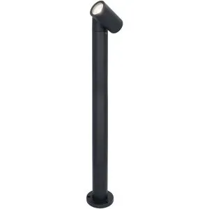 HOFTRONIC Amy LED Sockellampe - 60cm - 4W 345lm - Schwenkbar - IP64 Wasserdicht - 6500K tageslichtweiß - Außenlampe - Wegeleuchte - Schwarz