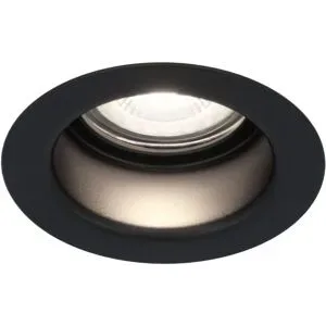 HOFTRONIC Mari LED Einbaustrahler - 4W 345lm - 6500K tageslichtweiß - GU10 - Dimmbar - Rund - IP64 Wasserdicht - Schwarz - Blendfrei