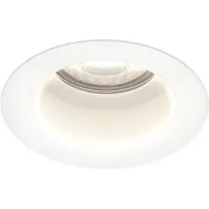 HOFTRONIC Mari LED Einbaustrahler - 4W 345lm - 6500K tageslichtweiß - GU10 - Dimmbar - Rund - IP64 Wasserdicht - Weiß - Blendfrei