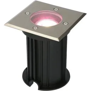 HOFTRONIC SMART Ramsay Smart Bodeneinbaustrahler außen - Quadratisch - 5,5W 400lm - RGBWW - Wifi + Bluetooth - Steuerbar per App - IP67 - Google Home - Amazon Alexa - edelstahl
