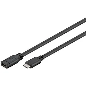 Goobay USB 3.2 GEN 1 (USB 3.0) USB-C Verlängerungskabel - USB-C (M) auf USB-C (F) - 5Gbit/s - USB-Adapter - OTG-Kabel - 1m