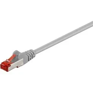 Goobay CAT 6-1500 UTP-Kabel - 15m - S/FTP - CU - LSZH - PIMF - RJ45 - UTP-Kabel - Ethernet-Kabel - Internet-Kabel - Patchkabel - Grau