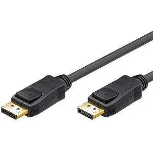 Goobay Displayport-Kabel High Speed 1.2 - 4K & 3D - 2 Meter - Schwarz