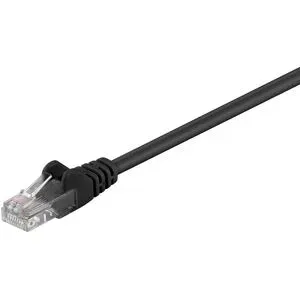 Goobay CAT5e-0500 UTP - U/UTP - 5m - RJ45 - UTP Kabel - Ethernet Kabel - Internet Kabel - Patchkabel - Schwarz