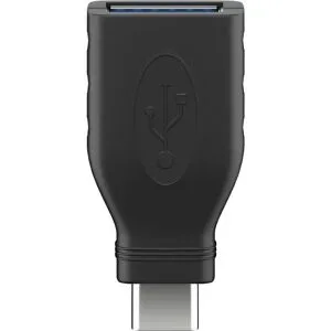 Goobay USB 3.2 GEN 1 (USB 3.0) Adapter - USB-C auf USB-A - 5Gbit/s - USB-Adapter - Schwarz