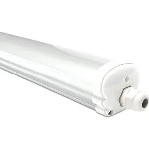 HOFTRONIC LED Feuchtraumleuchte 150cm - IP65 Wasserdicht - 48 Watt 5760 Lumen (120lm/W) - 4000K neutralweiß - Verknüpfbar - IK07 - S-Series Tri-Proof-Deckenleuchten