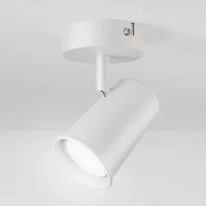 HOFTRONIC Riga - LED Deckenleuchte - 4 Watt 345 Lumen - Schwenkbar - 6500K tageslichtweiß - GU10 - Dimmable - IP20 für Innenbereich - Weiß
