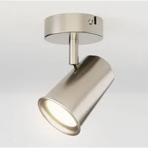 HOFTRONIC Riga - LED Deckenleuchte - 4 Watt 345 Lumen - Schwenkbar - 4000K neutralweiß - GU10 - Dimmable - IP20 für Innenbereich - Edelstahl