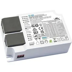 HOFTRONIC Dimmbarer LED-Paneltransformator - 40W - Boke-Treiber - DC-Anschluss - LED-Transformator - IP20 für den Innenbereich