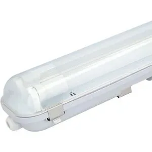 HOFTRONIC Ecoseries - LED Feuchtraumleuchte 120cm doppelt IP65 - 4000K - 36W 7200lm (200lm/W) - Flimmerfrei verknüpfbar - T8 G13 Fassung - Inkl. 2x LED Leuchtstofflampe