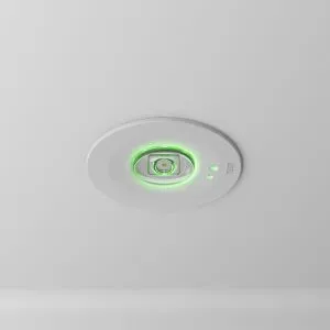 HOFTRONIC Mirian - LED Notbeleuchtung Einbaustrahler Weiß - IP20 für Innenräume - 1,2 Watt 130 Lumen - 3 Stunden Notstromakku - Notstromakku Deckenstrahler - Autotestfunktion