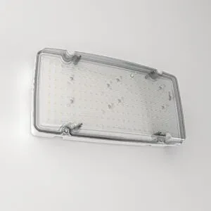 HOFTRONIC Salus Max LED Notbeleuchtung mit Batterie - Einstellbare Wattleistung 6W/10W 1000lm/1500lm - IP66 Wasserdicht - IK08 vandalismusgeschützt - 3-Stunden