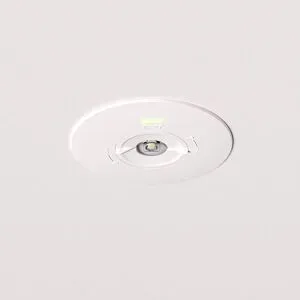 HOFTRONIC Locus - LED Einbaustrahler Notbeleuchtung Weiß - 2 Watt 300 Lumen - austauschbare Linse - IP20 für Innenräume - 3-Stunden-Notfallbatterie (3300mAh) - 6500K tageslichtweiß