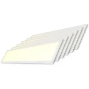 HOFTRONIC 6x LED-Panel - 120x30 cm - 36 Watt - 4860lm (135lm/W) - 3000K warmweiß - Flimmerfrei - UGR22 - 5 Jahre Garantie