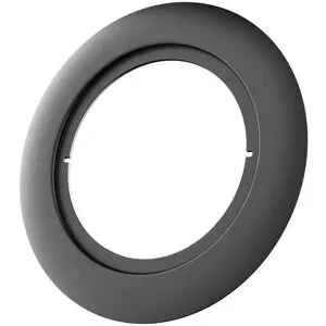 HOFTRONIC Abdeckring für Lugo LED Einbaustrahler - 123 mm - Schwarz