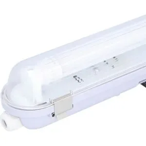 HOFTRONIC LED Wannenleuchte IP65 120 cm - 4000K - 12-18W 3600lm - 200lm/W - inkl. flimmerfreie LED-Röhren - koppelbar