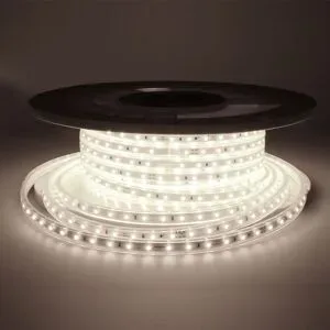 HOFTRONIC Flex60 LED Streifen 25 Meter - 6500K Tageslichtweiß Licht - IP65 wasserdicht - Außen & Innen - 60 LEDs/m - 200 Watt 17.500 Lumen - Pro Meter kürzbar - Dimmbar