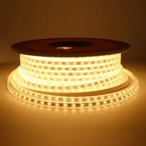 HOFTRONIC Flex60 LED Streifen 50 Meter - 3000K warmweiß - IP65 wasserdicht - Außen & Innen - 60 LEDs/m - 320 Watt 35.000 Lumen - Pro Meter kürzbar - Dimmbar