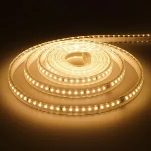 HOFTRONIC Flex120 LED Streifen 2 Meter - 3000K warmweiß - IP65 wasserdicht - Außen & Innen - 120 LEDs/m - 20 Watt 1680 Lumen - Pro Meter kürzbar - Dimmbar