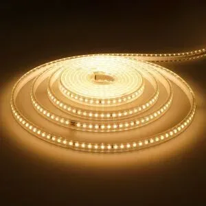 HOFTRONIC Flex120 LED Streifen 5 Meter - 3000K warmweiß - IP65 wasserdicht - Außen & Innen - 120 LEDs/m - 50 Watt 4200 Lumen - Pro Meter kürzbar - Dimmbar