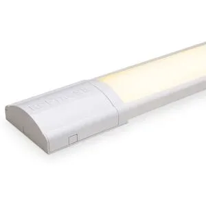 HOFTRONIC LED-Leiste 60 cm - 18 Watt 2520 Lumen (140 lm/W) - 3000K Warmweiß - Verknüpfbar - IP20 für den Innenbereich - Ultra Flach 2,9 cm - Flimmerfrei - LED Batten Werkstattbeleuchtung Unterbaubeleuchtung