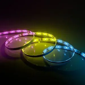 HOFTRONIC Liora Smart LED-Streifen 5 m - Wifi & Bluetooth - RBGIC - Mit Fernbedienung - IP44 für drinnen und draußen - SMD 5050 - 30 LEDs/m