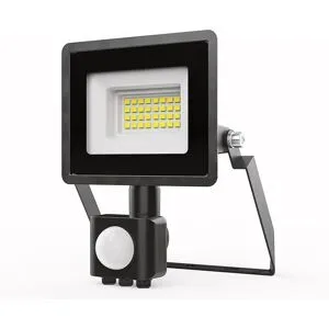 HOFTRONIC Stratos - LED Fluter mit Bewegungsmelder - 20 Watt 1620 Lumen - 6500K Tageslichtweiß - IP65 Wasserdicht - 15cm Kabel
