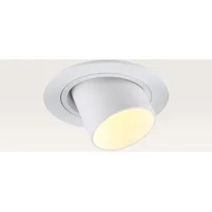 LUSENZ Einbaustrahler Gavira bianco m ? Durchmesser 77 mm ? Mini GU10 (MR11) ? IP20 für den Innenbereich ? Weiß ? Mit Durchgangsverdrahtung