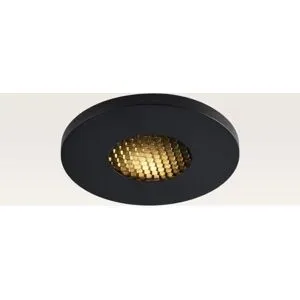 LUSENZ Einbaustrahler Ulvion nero nova ? Schnittgröße 60 mm ? GU10-Fassung ? IP54 spritzwassergeschützt für das Badezimmer ? Schwarz ? Mit Durchgangsverdrahtung
