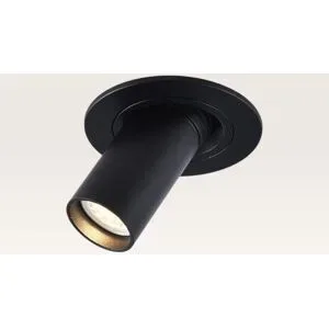 LUSENZ Einbaustrahler Myroni - G9-Fassung - 50 mm - 3W 300lm - 3000K - IP20 für Innenbereich ? Schwarz ? Mit Durchgangsverdrahtung