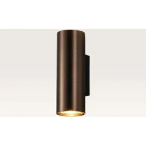 LUSENZ Wandleuchte Mirano bronzo ? GU10-Fassung ? Zylinderförmiger Spot ? Minimalistisches Design ? IP20 für den Innenbereich