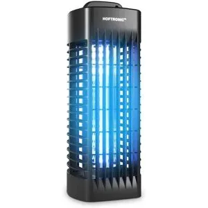HOFTRONIC LED-Mückenlampe ? 4W ? UV-Insektenlampe ? 1200 V ? Geeignet für 30 m² ? IP20 für den Innenbereich ? Schwarz