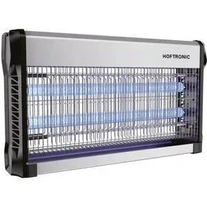 HOFTRONIC LED-Mückenlampe ? 13W ? UV-Insektenlampe ? 3500 V ? Geeignet für 100 m² ? IP20 für den Innenbereich ? Schwarz/Silber ? Kettenlänge 60 cm