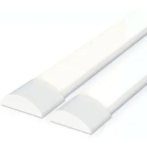 HOFTRONIC 2er Set LED Lichtleiste 120cm - 40W 5600lm (140lm/W) - Ultra Flach 2,9 cm - 4000K neutralweiß - Ersetzt 330W - Samsung SMD LED Chips - Flimmerfrei - IP20 staubdicht - Deckenleuchte - LED Batten