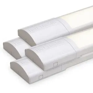 HOFTRONIC 4er Set LED-Leiste 150 cm - 50 Watt 7000 Lumen (140 lm/W) - 4000K Neutralweiß - Verknüpfbar - IP20 für den Innenbereich - Ultra Flach 2,9 cm - Flimmerfrei - LED Batten Werkstattbeleuchtung Unterbaubeleuchtung