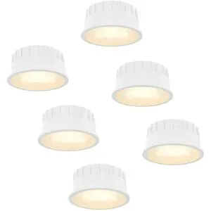 HOFTRONIC 6er Set Dimmbarer LED Modul- 6 Watt 570 Lumen - CCT Lichtfarbe einstellbar 2700K/4000K/6000K